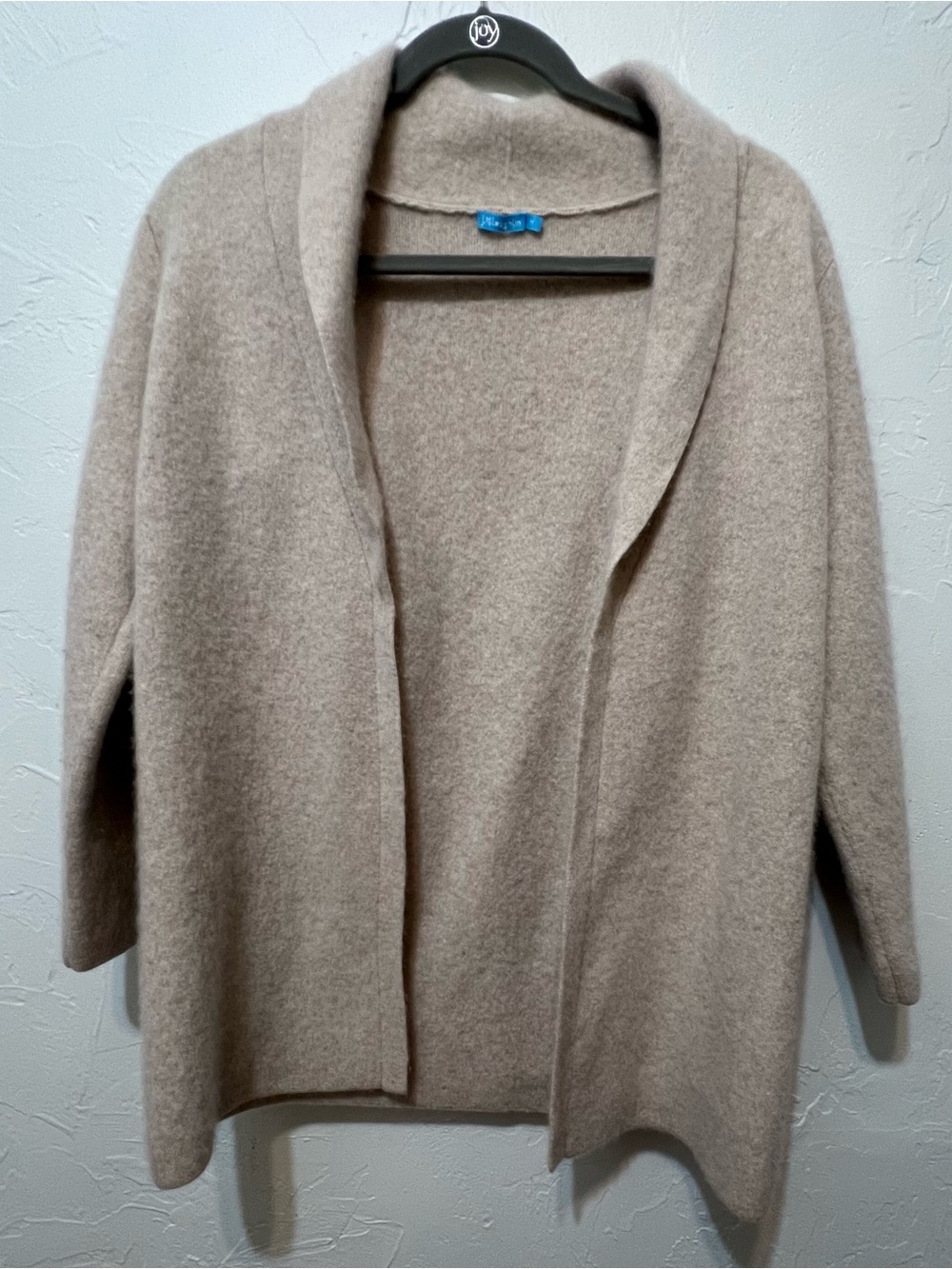 J. McLaughlin Taupe Open-Front Women's Cardigan